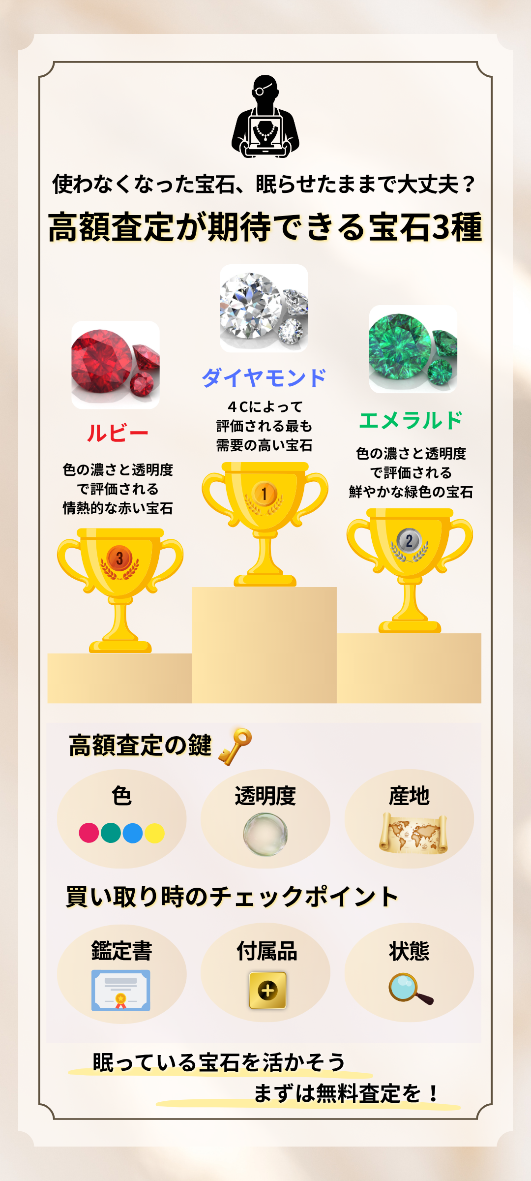 宝石を高額査定してもらう秘訣とは？相場・基準・優良店の見分け方を徹底解説