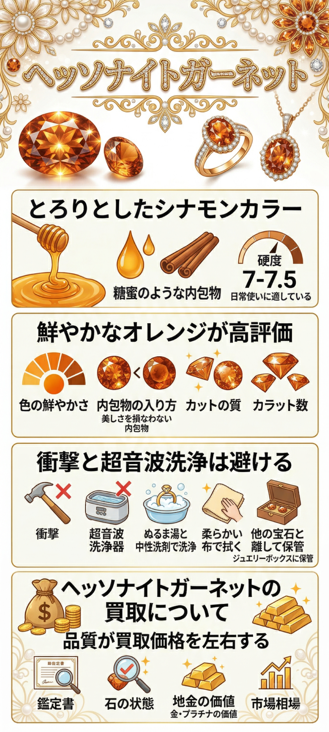 ヘソナイト(ヘッソナイト)の特徴と宝石言葉