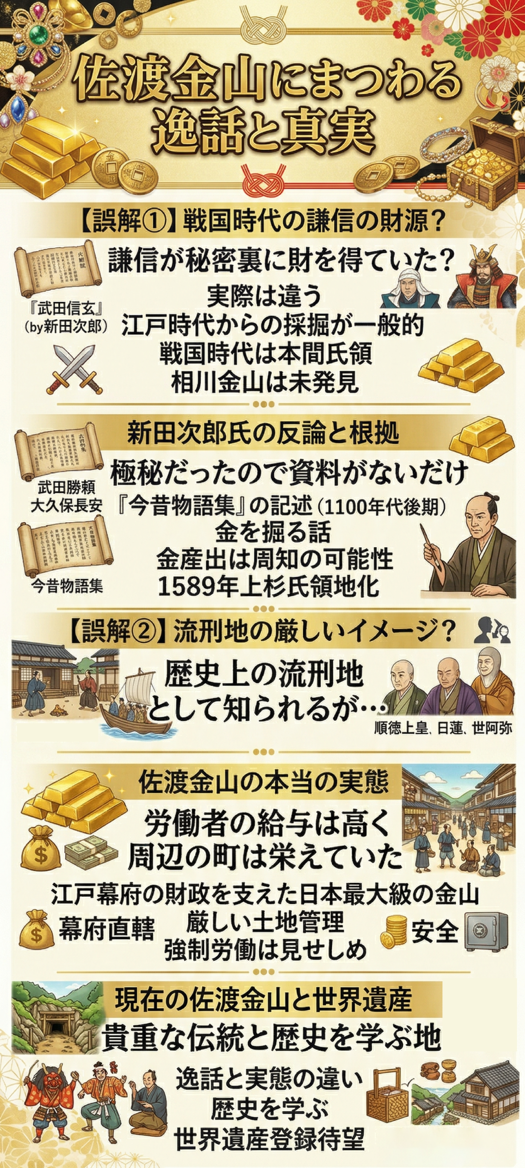 世界遺産登録を目指す佐渡金山のホントのはなし