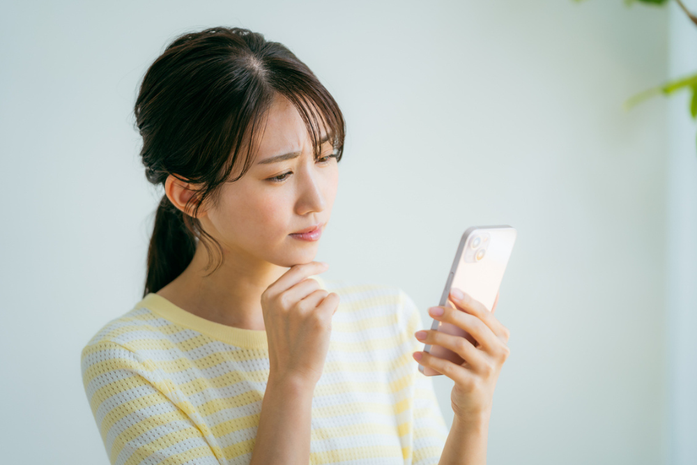 考える様子