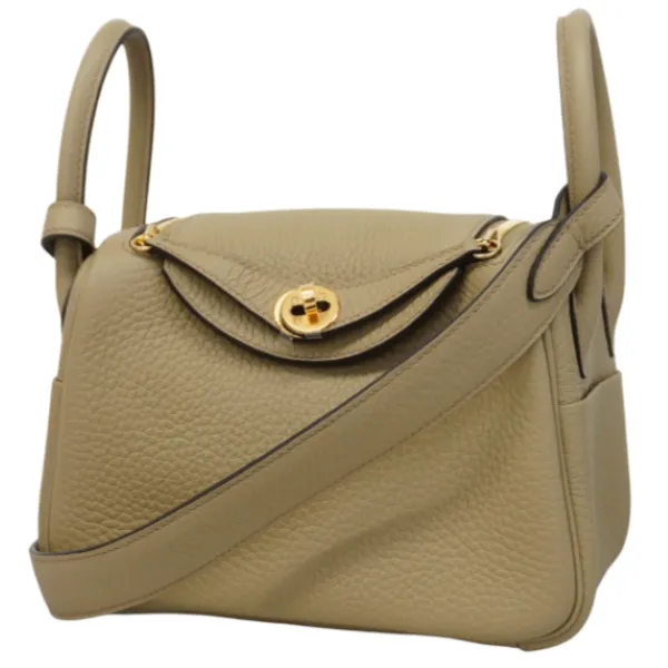 エルメス リンディミニ ショルダーバッグ レザー W刻印