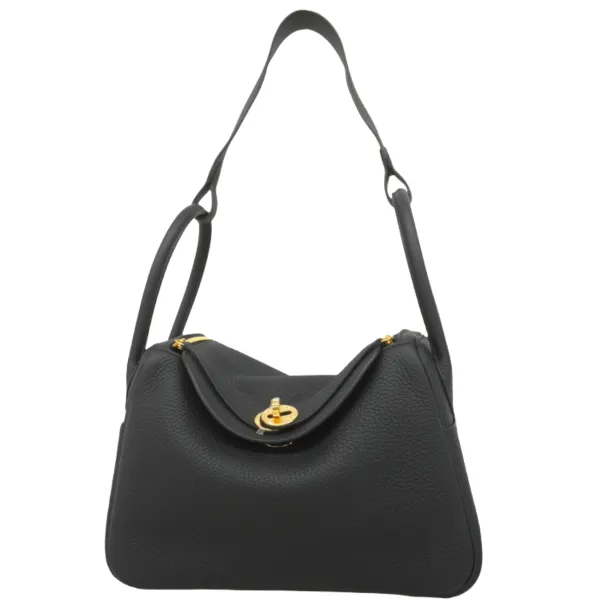 エルメス リンディ26 ショルダーバッグ レザー K刻印 ゴールド金具