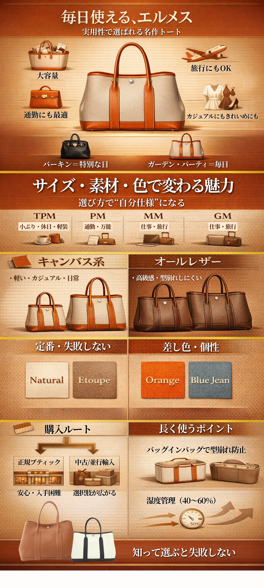 エルメス ガーデン・パーティ徹底解説！新品定価・人気色・サイズ別の魅力と購入方法