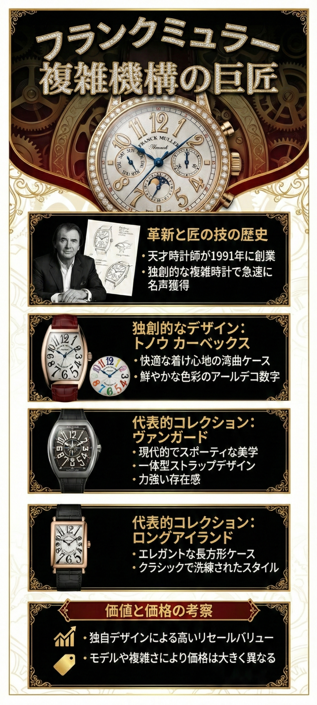 フランクミュラーを愛用する芸能人まとめ！男性・女性別に着用時計モデルを紹介