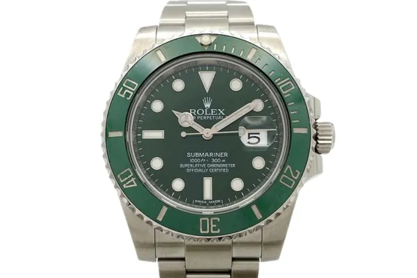 「116610LV」で新たに採用されたグリーン色の文字盤