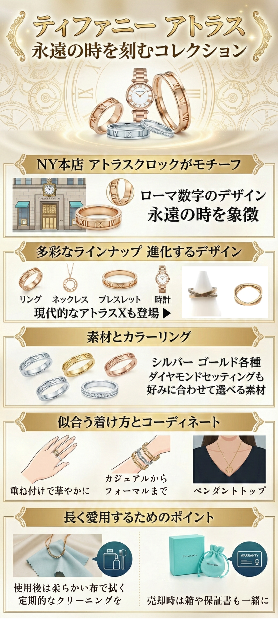 ティファニーのアトラスの特徴とは？込められた意味やダサいと言われる理由もご紹介