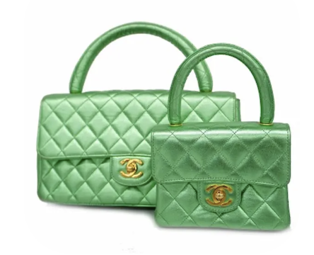 シャネル マトラッセ 親子バッグ コーティングレザー