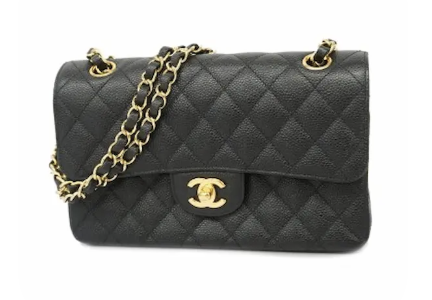 シャネル マトラッセ キャビアスキン ダブルフラップ