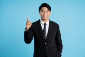 売り方のコツをつ和えている人