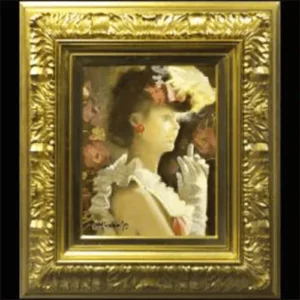 絵画 宮永 岳彦 鳳夫人 油彩