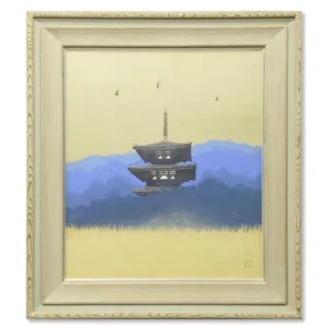 絵画 千住博 午後の小景・法輪寺 紙本彩色