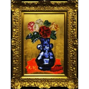 絵画 梅原龍三郎 薔薇 油彩12号