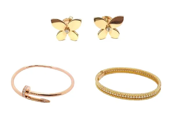 ピンクゴールドアクセサリーの肌映えさせる合わせ方