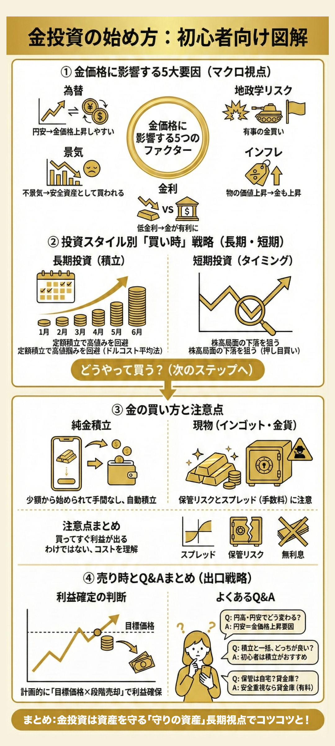 金を買うタイミングはいつ?初心者でもわかる買い時の見極め方と注意点も解説
