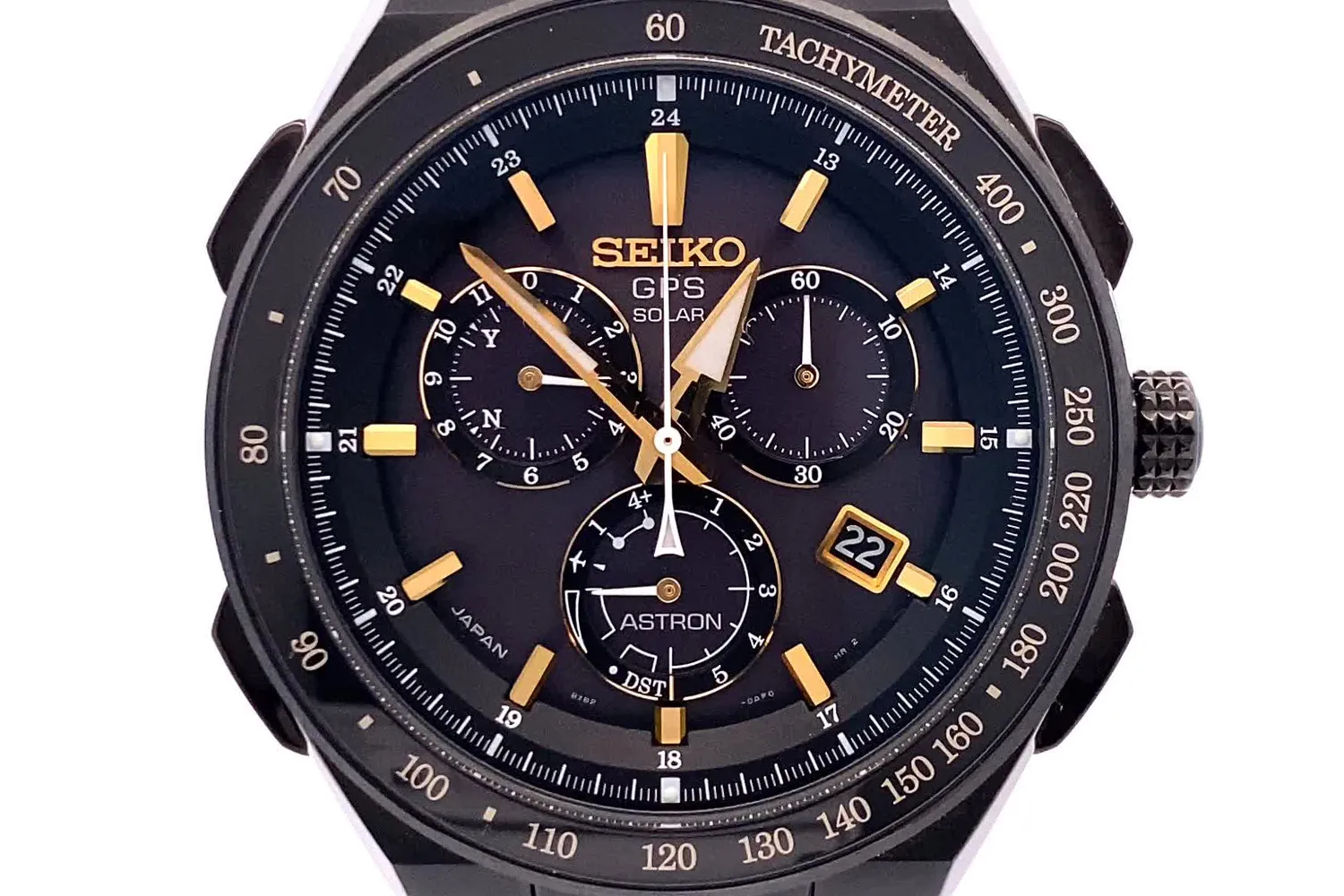 SEIKO アストロン GPSソーラー腕時計 ブルー×ブラック文字盤 中古品