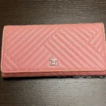 シャネル ロング ジップウォレット Vステッチ