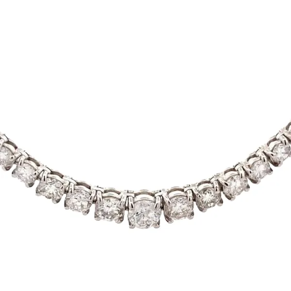 Pt・Pm850 ダイヤモンドネックレス 10.17ct