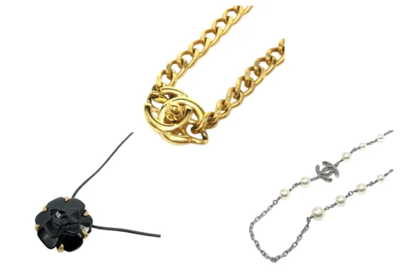 シャネル ターンロック ネックレス　シャネル ネックレス　カメリアコレクション