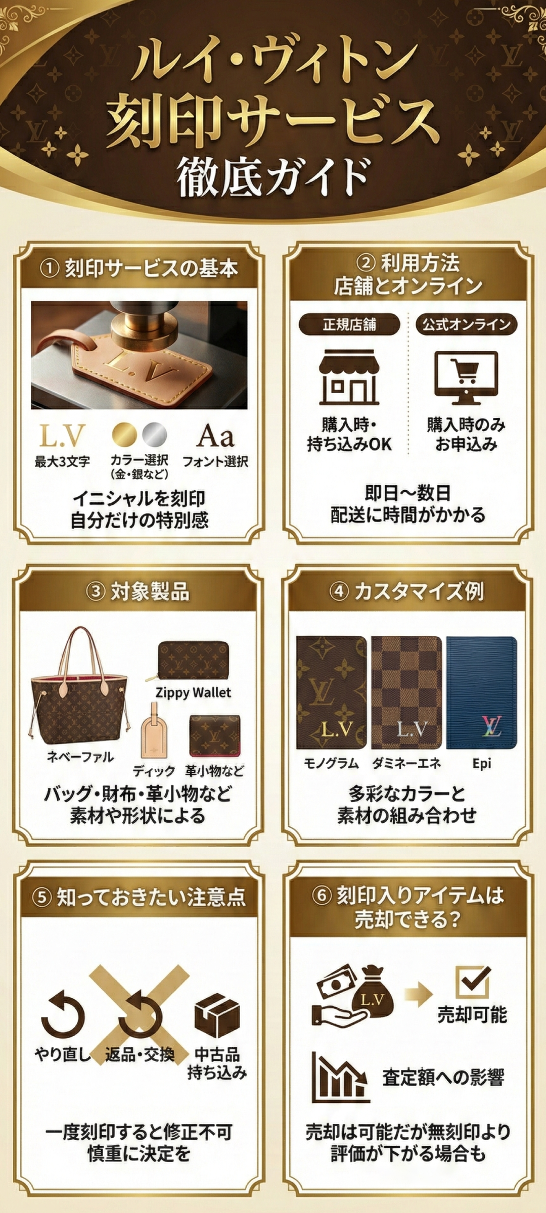 ルイ・ヴィトンの刻印サービスとは？利用方法とカスタマイズ例をご紹介