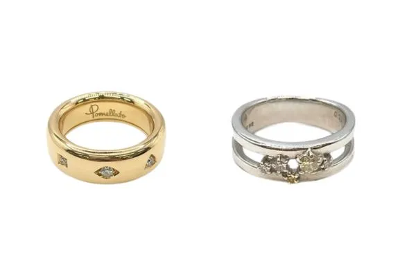 ピンクゴールドとホワイトゴールド