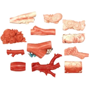 サンゴ珊瑚 帯留め 12点