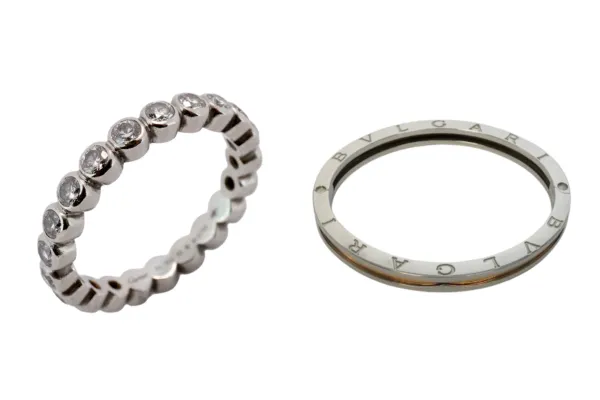 カルティエ ブロドリー リング Pt950 ブルガリ ビーゼロワン ブレスレット