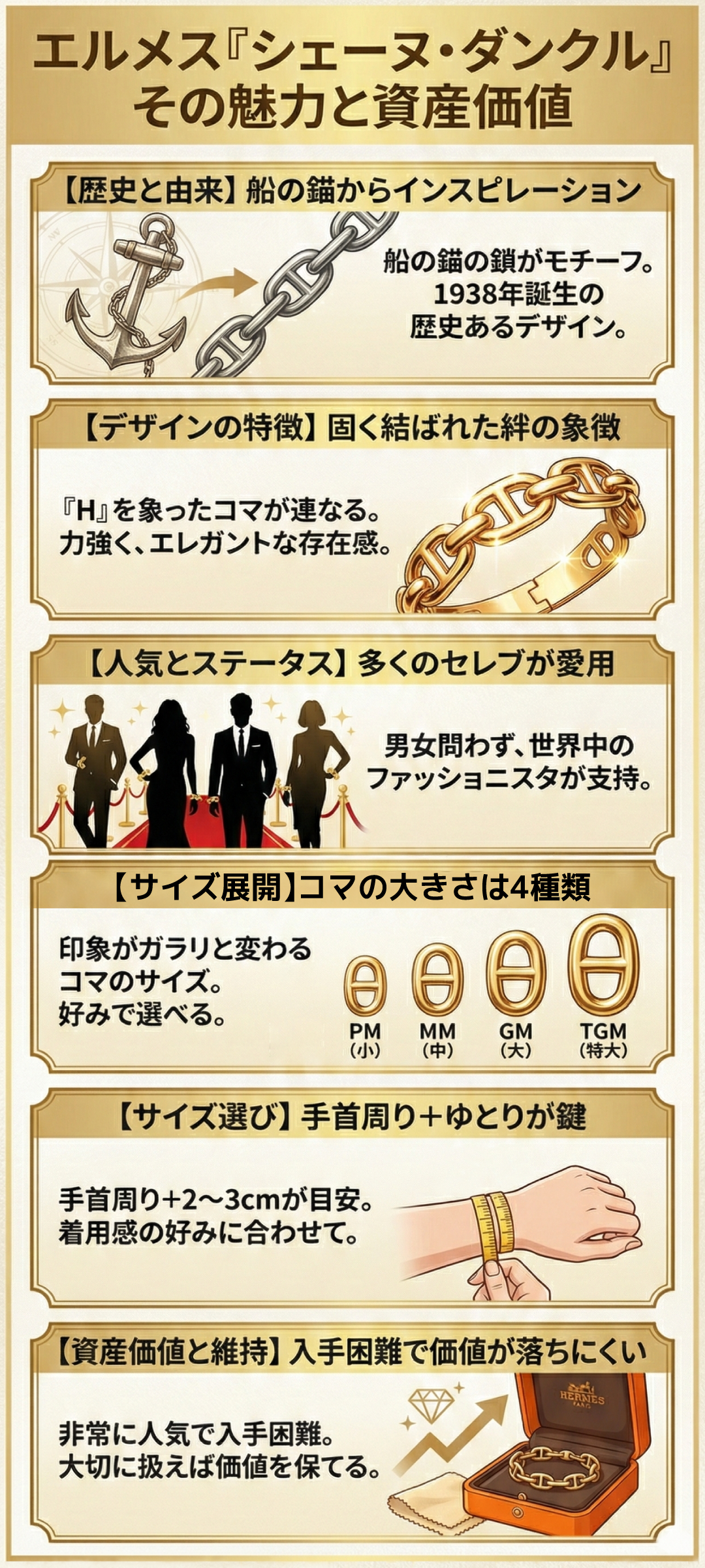 シェーヌ・ダンクルを愛用する芸能人とは?人気芸能人の着用モデルとエルメスの資産価値を解説