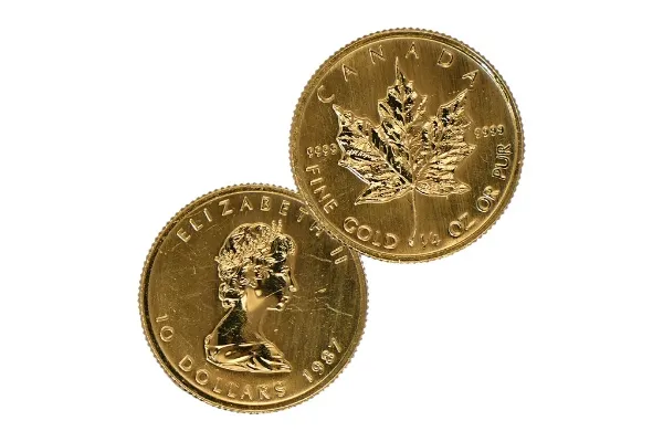 メイプルリーフ金貨の本物と偽物の見分け方