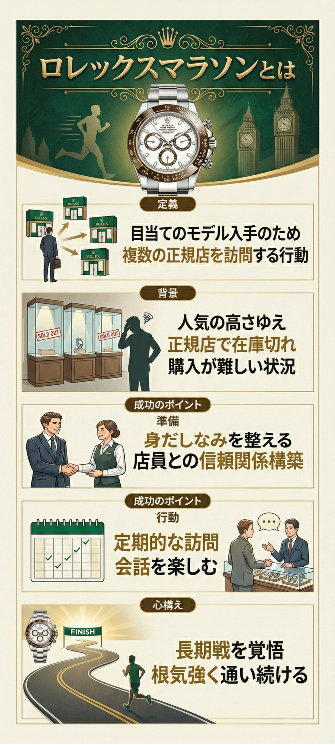 ロレックスマラソンとは？ 購入難易度が高い人気モデルや服装､聞き方のポイントを解説