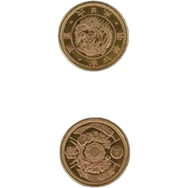 明治8年 銘旧5円 記念金貨