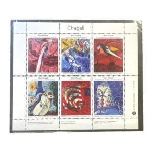 海外切手 バラ 絵画