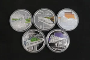 クック諸島 カラーコイン １ドル銀貨 2004年 計5枚