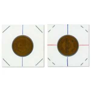 昭和28年10円青銅貨 約90度傾打エラーコイン