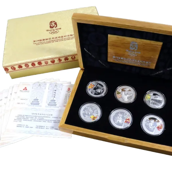中華人民共和国 2008年 北京オリンピック 10元 プルーフ銀貨 1oz 純銀 