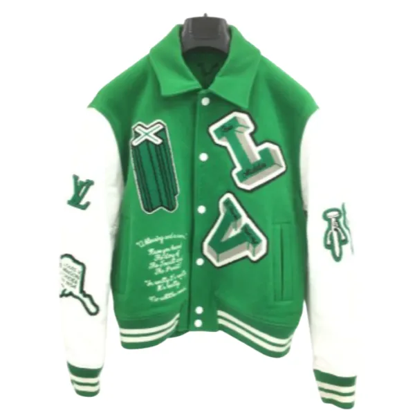 ルイ・ヴィトン スタジャン グリーン×ホワイト B サイズ48