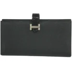 エルメス ベアンスフレ 財布 レザー アリゲーター B刻印