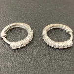 K14 ダイヤモンド ピアス