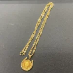 K18 ツバルホース金貨(K24)付きネックレス