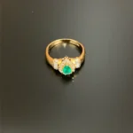 K18 エメラルド リング