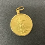 K22 イーグル金貨ネックレストップ