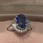 Pt900 サファイア リング