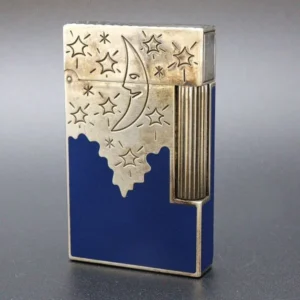 デュポン (S.T.Dupont) ライン2 ランデブー リュンス月 2500個限定シルバー×ブルー ライター