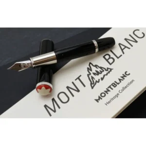 (ペン先Au585)  モンブラン(MONTBLANC) 万年筆 ヘリテイジ ルージュ エ ノワール ベイビー