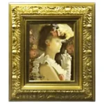 絵画 宮永岳彦 鳳夫人 油彩