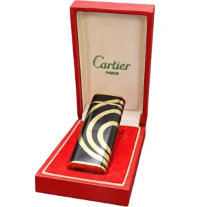 カルティエ (Cartier) ブラック&ゴールド ライター