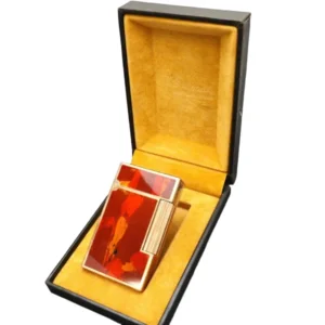 デュポン (S.T Dupont)  ブラウン柄&ゴールド ライター