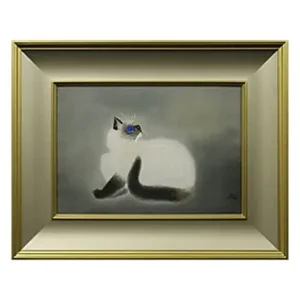 絵画 加山又造 猫