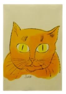 絵画 アンディ・ウォーホル 「サムという名の猫」より