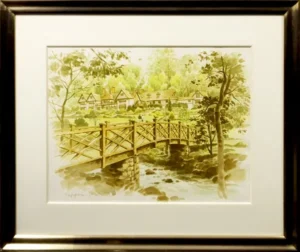 絵画 笹倉鉄平 新緑のマナーハウス