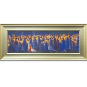 絵画 平山郁夫 祈りの行進・聖地ルルド・フランス